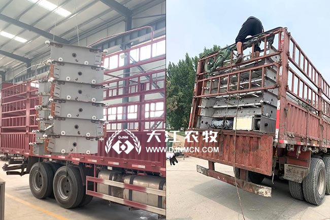 清理豬圈豬糞的機(jī)器-豬圈自動(dòng)清糞機(jī)，在廠家裝車發(fā)貨